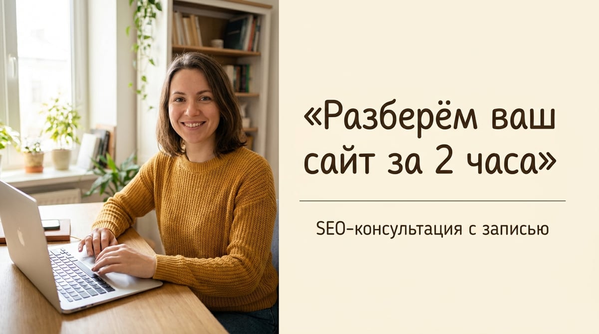 SEO-консультация: разбираем ваш сайт за 2 часа