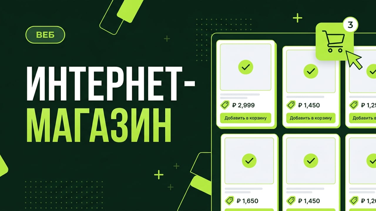 Интернет-магазин под ключ с корзиной, оплатой и админкой