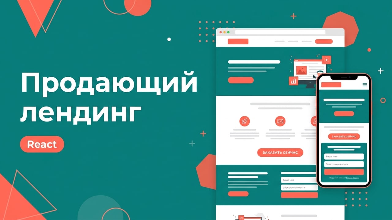 Продающий лендинг на React: быстрый и с анимацией