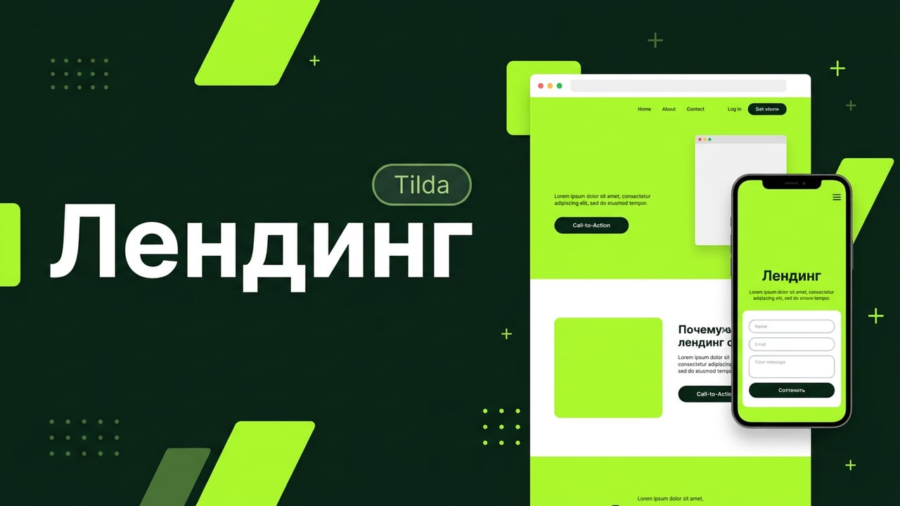 Лендинг под ключ на Tilda с формой заявок