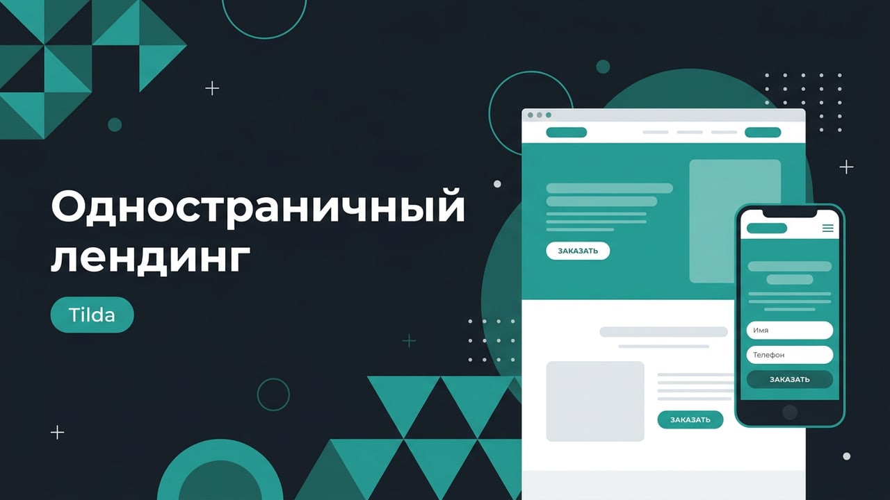 Одностраничный лендинг на Tilda под ключ