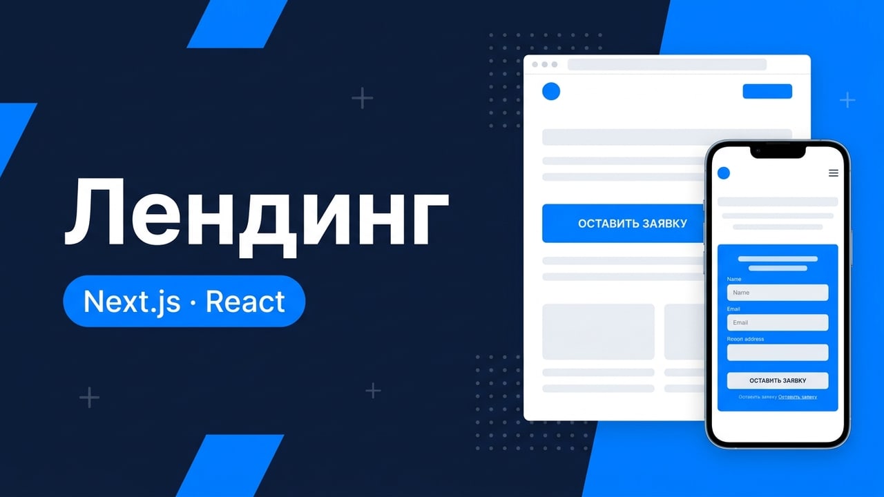 Лендинг на React/Next.js: максимальная скорость и кастомный дизайн