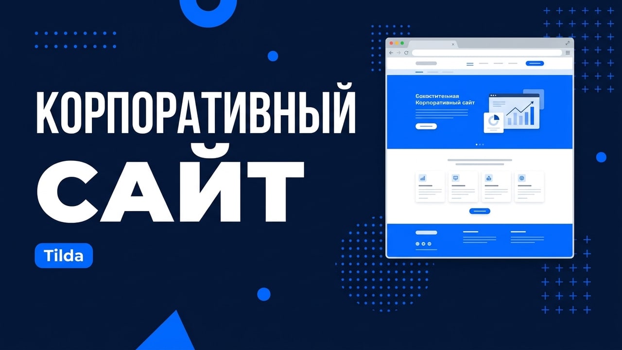 Корпоративный сайт на Tilda под ключ с наполнением