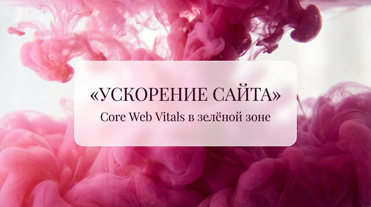 Ускорение сайта и Core Web Vitals до «зелёной» зоны